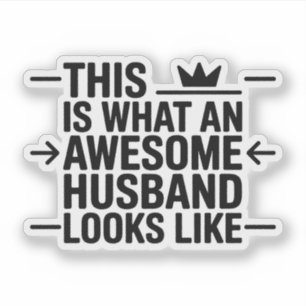 Geweldige Man Grafische Typografie Sticker