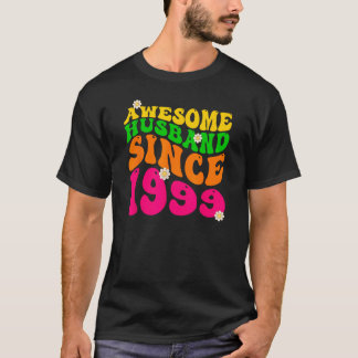 Geweldige man sinds 1999 bruiloft Jubileum Gro T-shirt