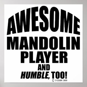 Geweldige Mandolin Player Poster