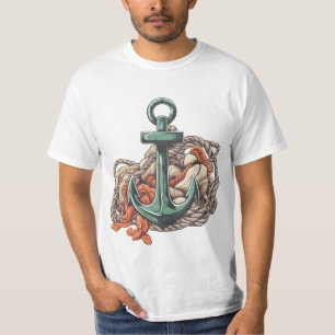 Geweldige maritiem avontuur in Anchor Comic-stijl T-shirt