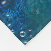 Geweldige marlijn met bubbels fleece deken (Hoek)