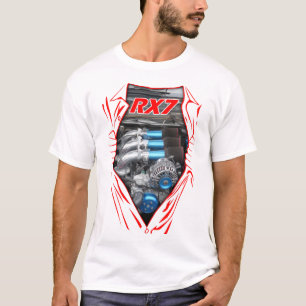 Geweldige Mazda RX7 rotary Engine Power Drag Ca T-shirt