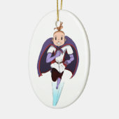 Geweldige meisje keramisch ornament (Links)