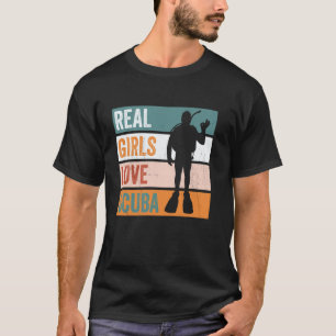 Geweldige Meisjes Liefde Scuba Grappige Duiker Dui T-shirt