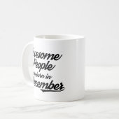 Geweldige Mensen geboren in december Koffiemok (Voorkant links)