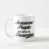 Geweldige Mensen geboren in december Koffiemok (Links)