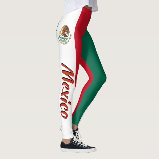 Geweldige Mexicaanse vlag Leggings (Rechts)