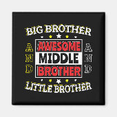 Geweldige middelste broer - is groot en klein magneet (Voorkant)