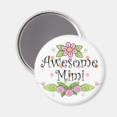 Geweldige Mimi T-Shirt Magneet (Voorkant / Achterkant)