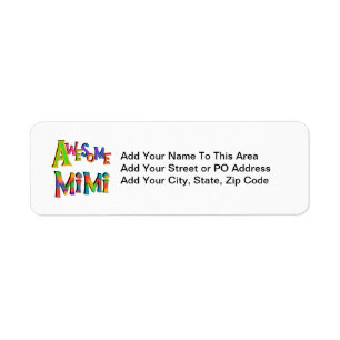 Geweldige Mimi T-shirts en cadeaus Etiket