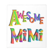 Geweldige Mimi T-shirts en cadeaus Notitieblok (Voorkant)