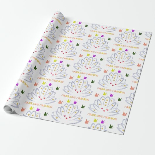 geweldige mode cadeaupapier (Uitgerold)