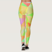 Geweldige modern geometrisch multi-kleurenpatroon leggings (Achterkant)