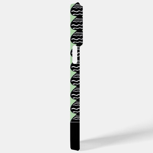 Geweldige modern groen en zwart patroon Case-Mate iPhone case (Achterkant / Rechts)