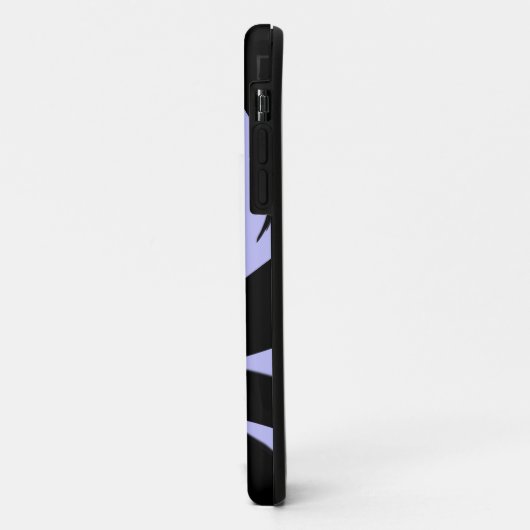 Geweldige moderne kunst zwart en lavender Case-Mate iPhone case (Achterkant/links)