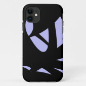 Geweldige moderne kunst zwart en lavender Case-Mate iPhone case (Achterkant)