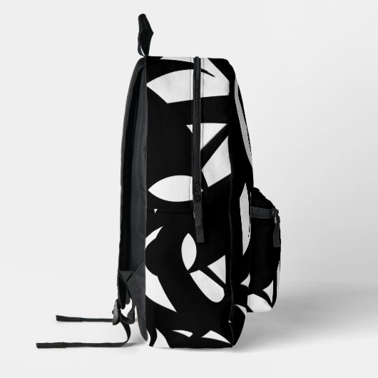 Geweldige moderne kunst zwart-wit bedrukte rugzak (Links)