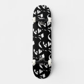 Geweldige moderne kunst zwart-wit skateboard (Voorkant)