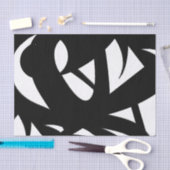 Geweldige moderne kunst zwart-wit tissuepapier (Craft)