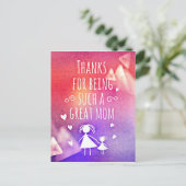 geweldige moeder briefkaart (Staand voorkant)