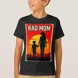 Geweldige moeder moeder en zoon voetbalmoeder zons t-shirt