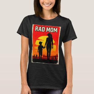 Geweldige moeder moeder en zoon voetbalmoeder zons t-shirt