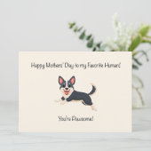 Geweldige Moederdag Feestdagenkaart (Staand voorkant)