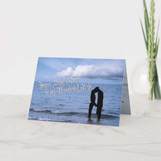 Geweldige Moederdag wensen aan mijn geweldige vrou Kaart (Voorkant)