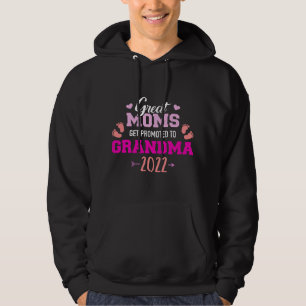Geweldige moeders worden gepromoveerd tot oma 2022 hoodie