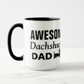 Geweldige Mok Dachshund Dad Coffee (Links)
