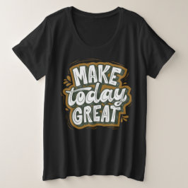 Geweldige motivatie prijsopgave voor moderne tekst grote maat t-shirt