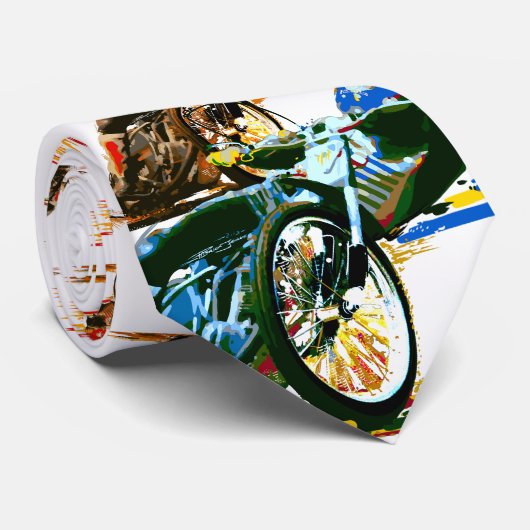 Geweldige motorfiets stropdas (Opgerold)