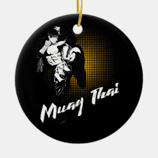Geweldige Muay Thai Fists - Verstoorde huwelijke k Keramisch Ornament