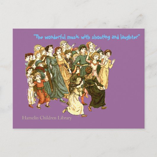 Geweldige muziek briefkaart (Voorkant)