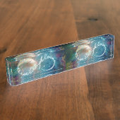 Geweldige mystisch ineindigheidsymbool "Live Laugh Naambordje (Zijkant)