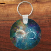 Geweldige mystisch ineindigheidsymbool "Live Laugh Sleutelhanger (Voorkant)