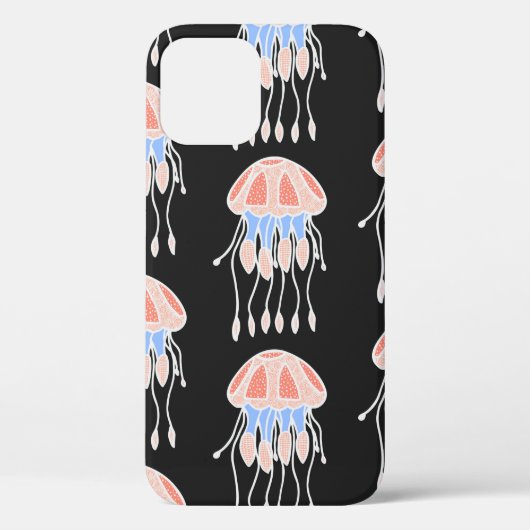 Geweldige naadloze patronen van kwallen. B Case-Mate iPhone Case (Achterkant)