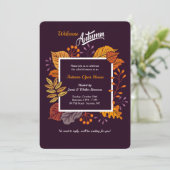 Geweldige najaarsuitnodiging kaart (Staand voorkant)