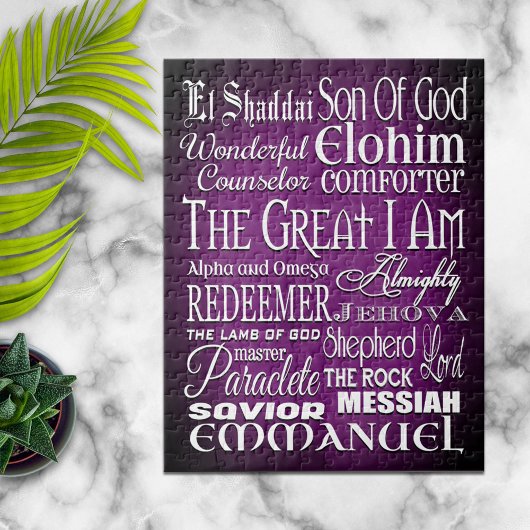 Geweldige namen van God Legpuzzel