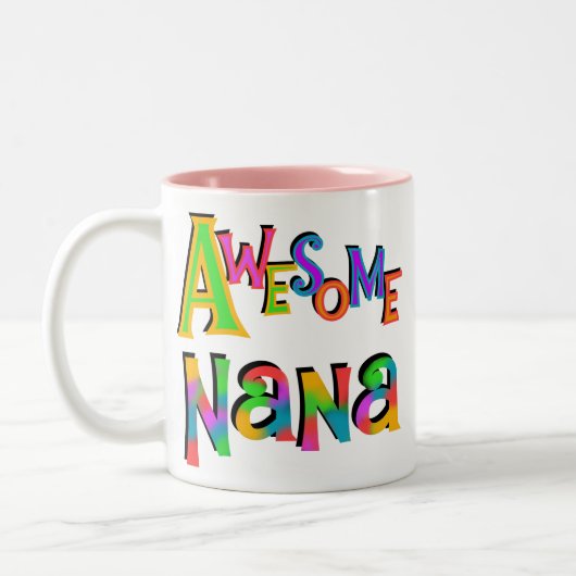 Geweldige Nana T-shirts en geschenken Tweekleurige Koffiemok (Links)