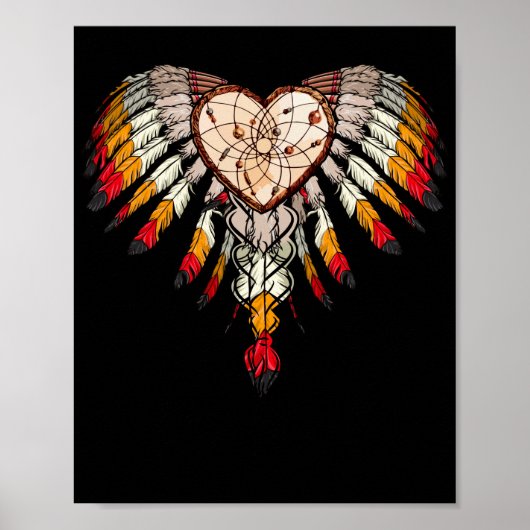 Geweldige Native American Heart Poster (Voorkant)