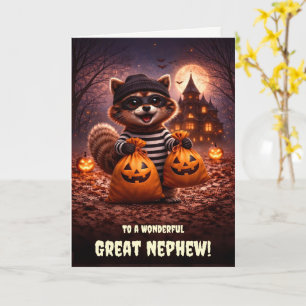 Geweldige neef of kleinneef Fijne Halloween Leuk Kaart
