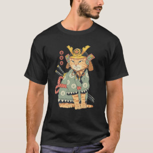 Geweldige Neko Samurai Cat Japan T-shirt