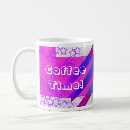 Geweldige nieuw ontwerp met Wave Neon Fun Koffiemok (Links)