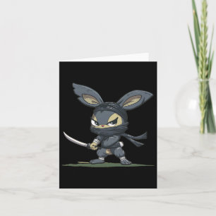 Geweldige Ninja Bunny Grafiek Voor Een Cool Avontu Kaart