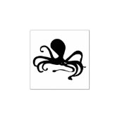 Geweldige octopus 	rubberstempel (Afrduk)