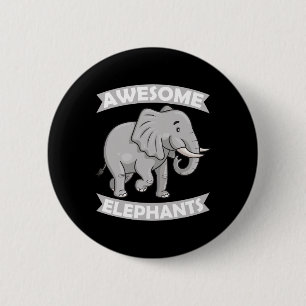 Geweldige olifanten dierentuin circus olifant cons ronde button 5,7 cm