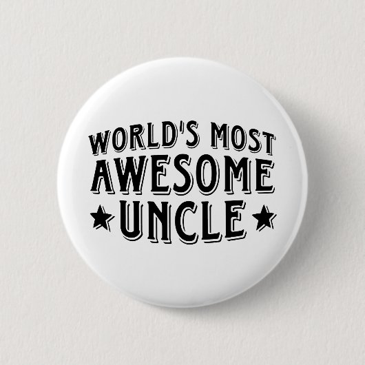 Geweldige oom ronde button 5,7 cm (Voorkant)