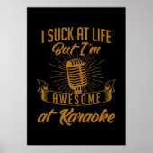 Geweldige op Karaoke Poster (Voorkant)