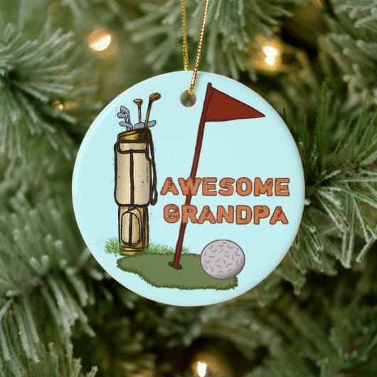Geweldige opa Golf ornament (Boom)